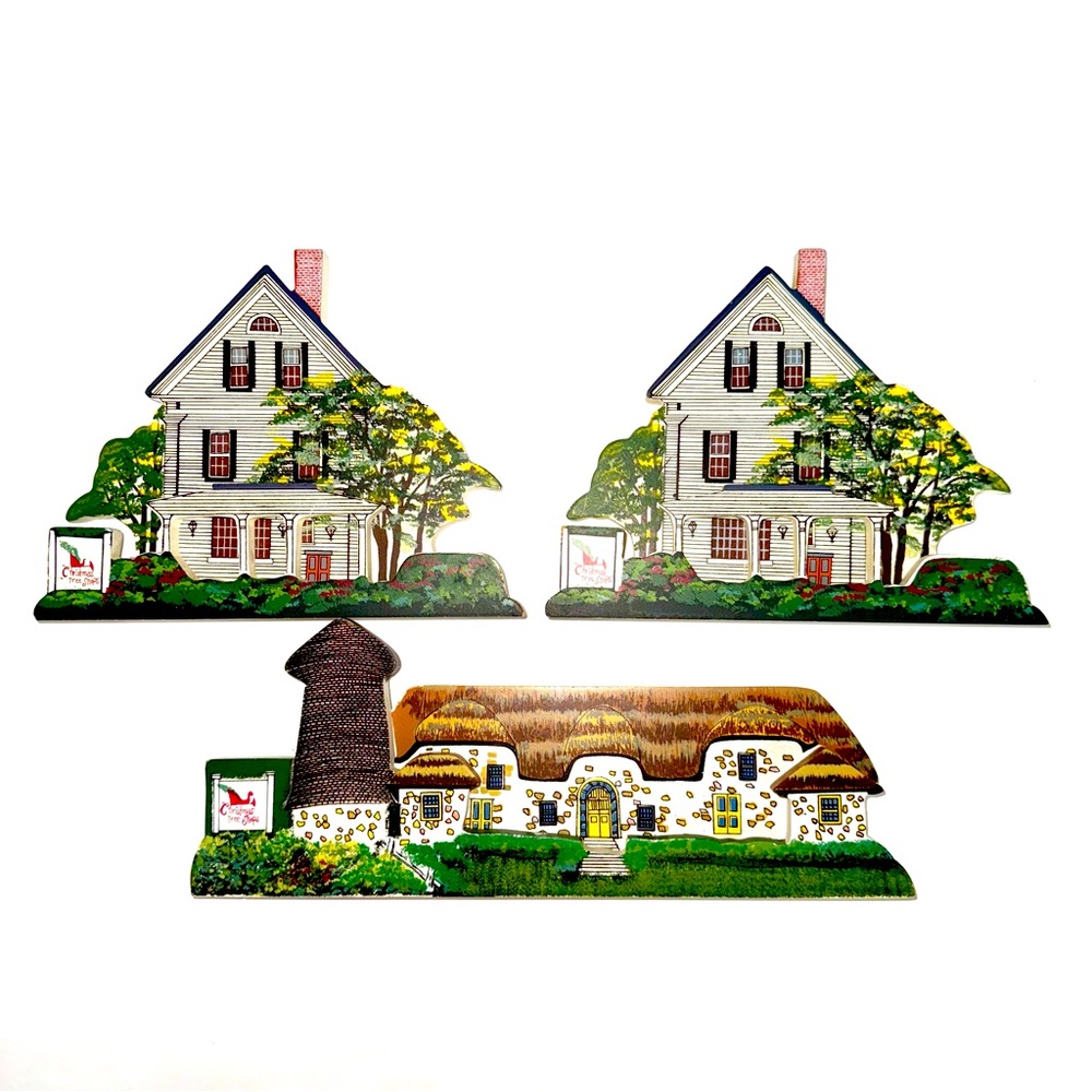Christmas Tree Shops Wooden Crafts Decor Collection. Hand painted.